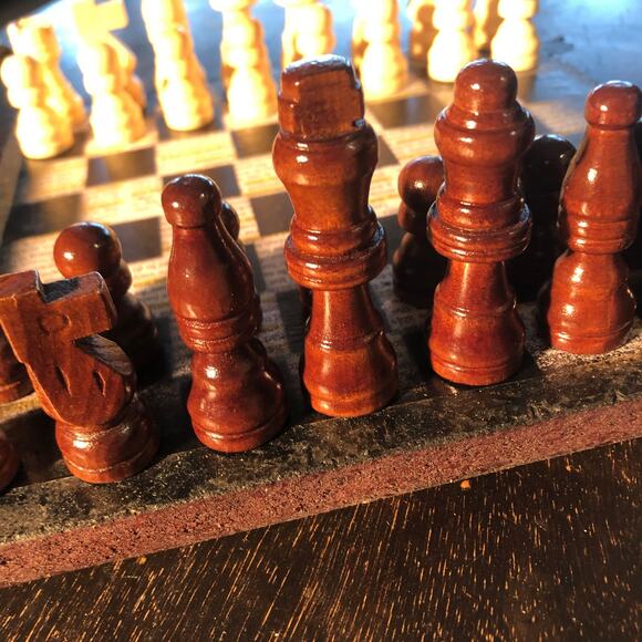 Scrapbook Chess Set - Highlighted Newspaper - Picture 3 of 12